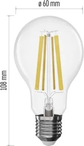Lampadina LED dimmerabile a filamento A60 E27/11W/230V 4000K