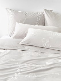 Westwing Crosby Studios, Copripiumino in cotone con motivo ricamato Jouy