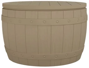 Contenitore da giardino 3 in 1 polipropilene marrone chiaro