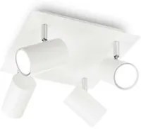 Lampada da soffitto SPOT PL4 bianco - L305xH130xP305mm