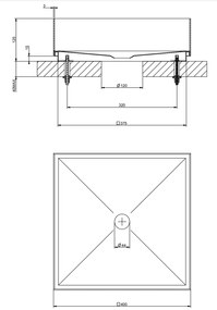 Lavabo 40x40 da appoggio senza troppo pieno in acciaio Steel brushed inverso total look 54605 Gessi