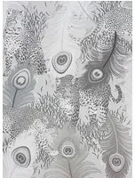 Matthew Williamson Carta da parati Leopardo - Metallic Silver