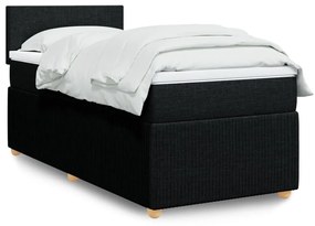 Giroletto A Molle Con Materasso Nero 80x200 Cm İntessuto /