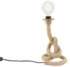 Lampada da tavolo rustica in corda - Ropa