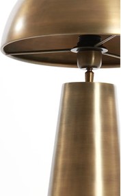 Lampada da tavolo color bronzo con paralume in metallo (altezza totale 52 cm) Dita – Light &amp; Living
