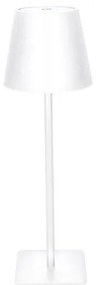Solight WO69-W - Lampada da tavolo ricaricabile LED con dimmer a sfioramento LUCCA, 3,7 V 2000 mAh, bianca