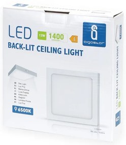 Aigostar - LED Plafoniera LED/12W/230V 17,3x17,3 cm 6500K bianco