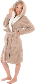 Accappatoio da donna Jordan Beige / Ekru rozm.M