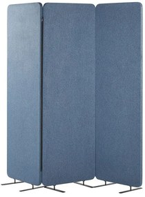 Paravento 3 pannelli blu 184 x 184 cm STANDI Beliani