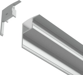 Profilo in Alluminio Angolare da Incasso per Cartongesso da 1m e 2m Variante Lunghezza 2 Metri