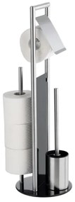 WENKO 24981800 - Set WC RAVINA 20x70 cm acciaio inossidabile/argento