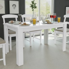 Tavolo Da Pranzo 140x80x75 Cm Bianco /