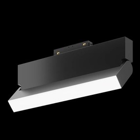 Base Di Illuminazione Basic Per Binario Moderno Alluminio Nero 20W Luce Calda
