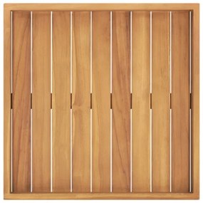 Vassoio da Portata 50x50 cm in Legno Massello di Teak