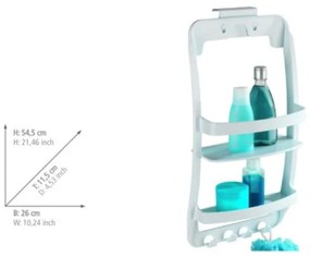 WENKO 8409100 - Scaffale UNIVERSAL 26x54,5 cm bianco