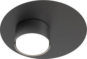 Lampada da soffitto in acciaio BOLX 1 GX53 nera da interno