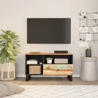 Mobile TV 80x33x46cm Legno Massello Recupero Legno Multistratocod mxl 81005