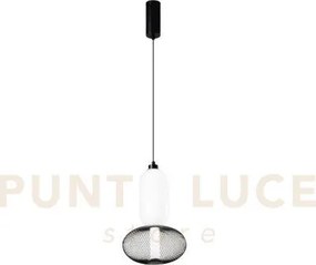Lampadario a sospensione led inkas nera in vetro 18w 1860lm cct 300...