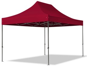 TOOLPORT 3x4,5m gazebo pieghevole, PREMIUM acciaio, rosso - (600056)