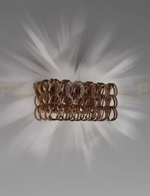 Giogali applique a parete 2 cristallo rame e bronzo opaco 2 luci at...