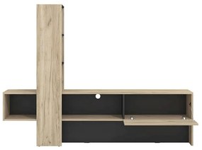 DODO - porta tv moderno colore rovere con un'anta