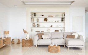 Kave Home - Cornice per foto Valdina in pietra beigee marrone 23 x 18 cm