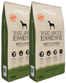 Cibo Premium Cani Maxi Adult Essence Beef & Chicken 2 Pz 30kg /