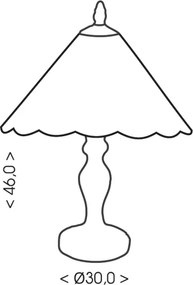 Brilagi - Lampada da tavolo in stile Tiffany FOLIA 1xE27/60W/230V
