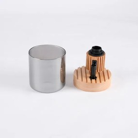 Brilagi - Faretto da parete orientabile HYGGE 1xE14/15W/230V legno di caucciù/fumé