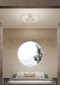 Filo lampada da soffitto diametro 100cm cipria opaco a led 3000k 5...
