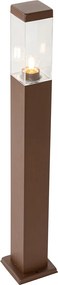 Lampada da esterno intelligente color marrone ruggine 80 cm con WiFi P45 - Malios