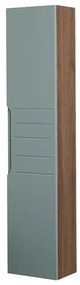 Colonna da bagno sospesa 30x150 cm Amalfi verde salvia con ripiani