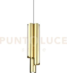 Dorica lampadario a sospensione 9,5cm led 3000k 27w  2950 lm ottone...