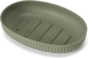 Set accessori bagno completo di 4 pz verde cannettato Arizona