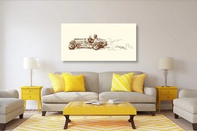 Quadro su tela – Auto da corsa retrò