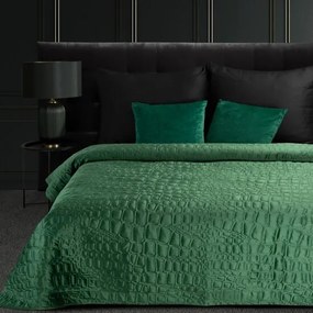 Copriletto di design  SALVIA  in pregiato velluto verde Larghezza: 220 cm | Lunghezza: 240 cm