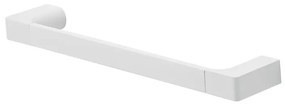 Portasciugamani 35 cm bianco opaco Gedy serie Pirenei in ottone con fissaggio a muro