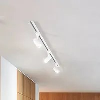 Faretto In Alluminio Tondo Per Sistema In Binario Bianco 1 Luce