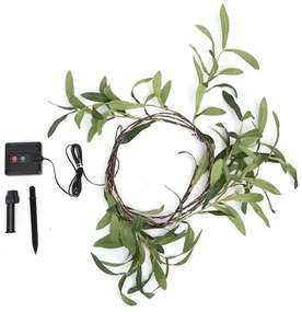 Aigostar - Catena solare LED 60xLED/4m IP65 bianco caldo olive