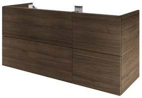 Mobile da bagno sotto lavabo SENSEA Neo lucido L 135 x H 64 x P 48 cm 4 cassetti, lavabo non incluso