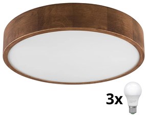 Brilagi - Lampada LED da soffitto CARVALHO 3xE27/60W/230V ciliegio 47 cm