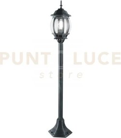 Paletto santiago nero e verde 1 luce attacco e27 ip44 21x110,3cm