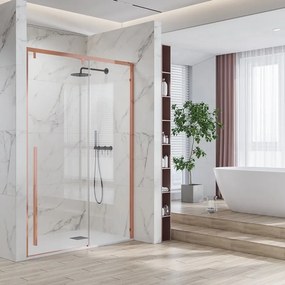 Doccia nicchia oro rosa 140cm scorrevole altezza 200cm | KSA4000G - KAMALU