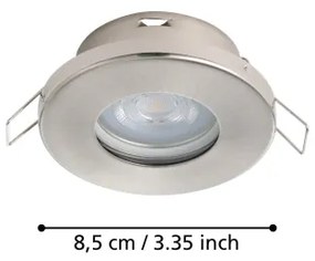 Eglo 901761 - SET 3xLED Lampada da bagno FAVAZZINA 1xGU10/4W/230V IP44 cromo