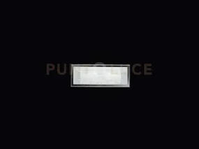 Frame applique vetro satinato striato 2 luci attacco e27