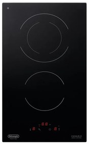 Piano cottura elettrico 2 zone L 30 cm PVC 31 N DE'LONGHI nero