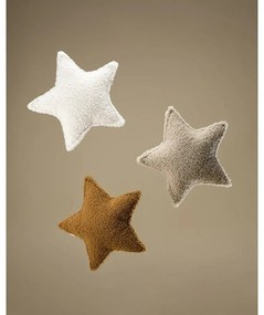 Cuscino per divano da bambini marrone con rivestimento in bouclé Star – Wigiwama