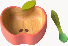 Set ciotola e cucchiaio fatti a mano Pepa the Apple 2 pz