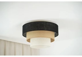 Brilagi -Plafoniera ASPEN LUNETA 1xE27/15W/230V diametro 45 nero/beige/color crema