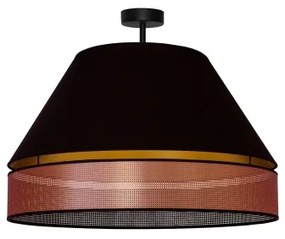 Duolla - Lampadario a plafone COPPER SHINY 1xE27/15W/230V diametro 60 cm nero/rame